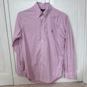 Polo by Ralph Lauren Pink Gingham Button-Down Shirt
